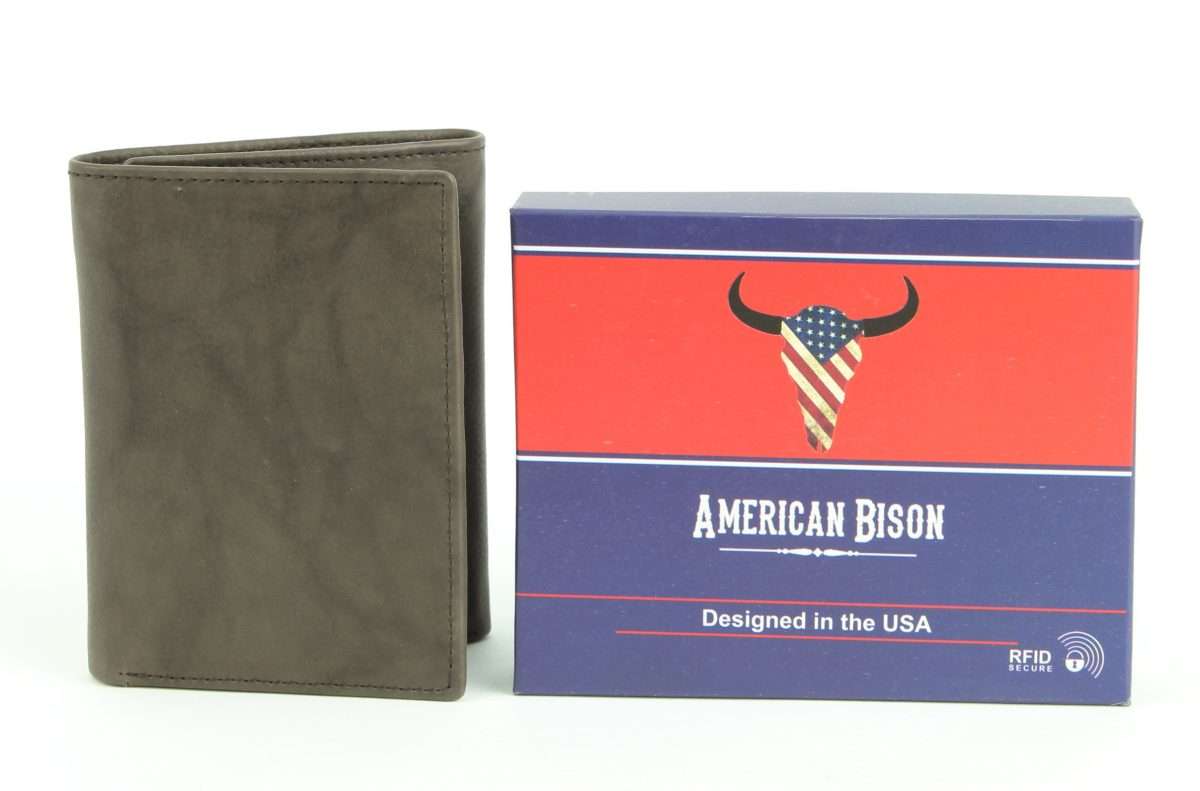American Bison Tall Trifold Wallet