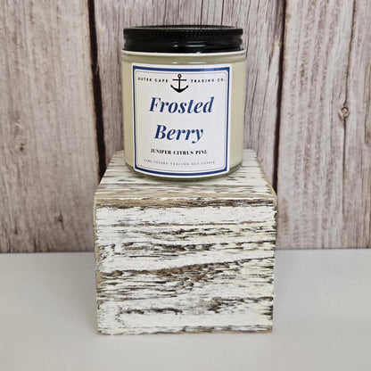 Frosted Berry Soy Candle with Crackling Wooden Wick