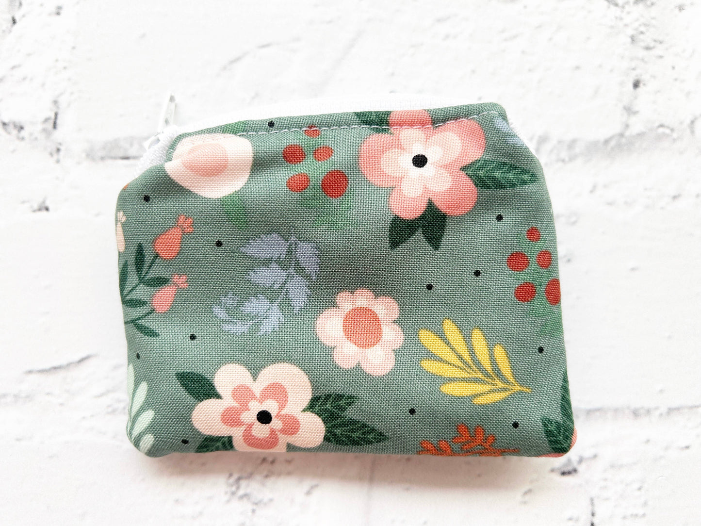 Small Fabric Pouch-Spring Floral