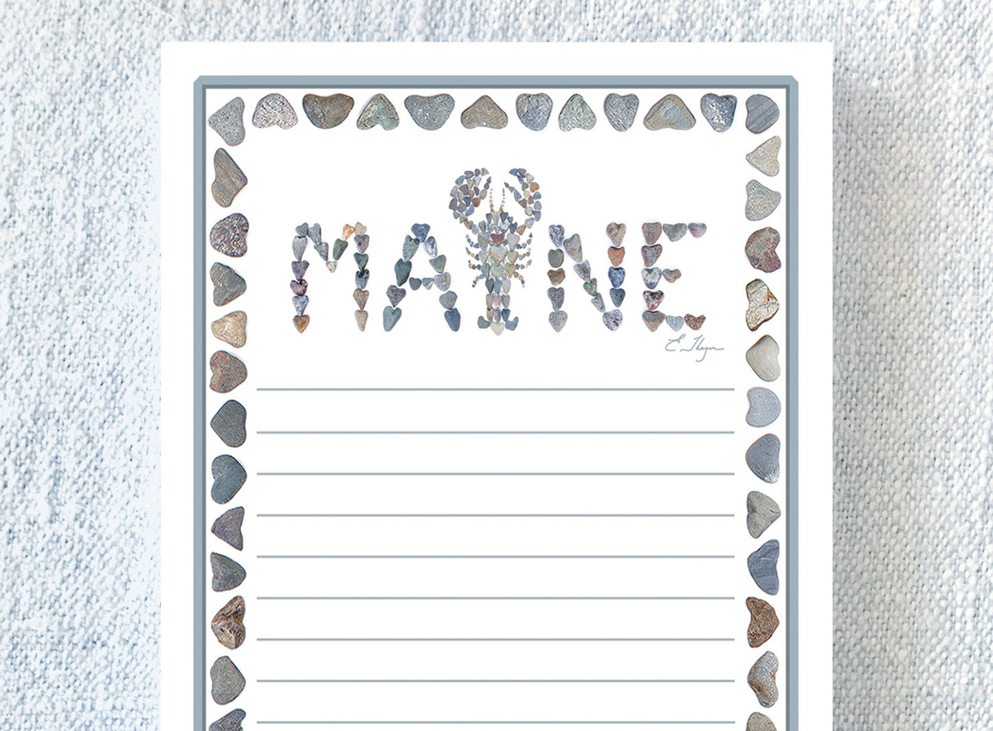 Destination | Maine with lobster notepads