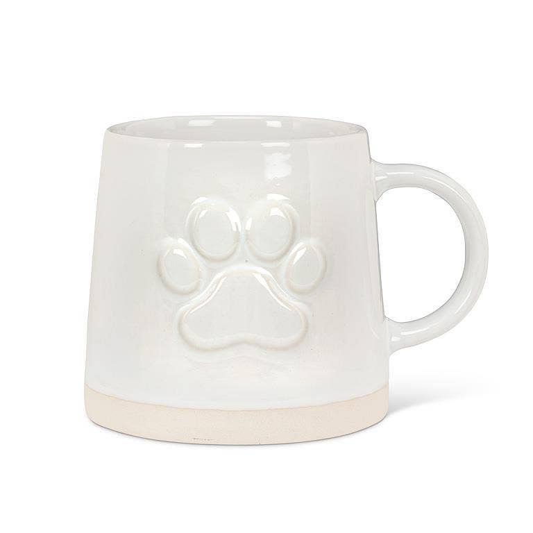 Paw Print on Wide Base Mug