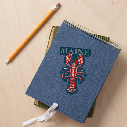 STICKERS Maine, Red Lobster, Typography