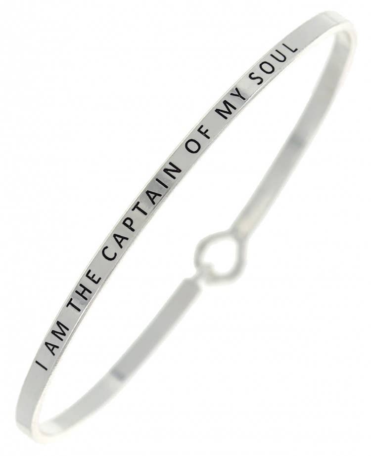 I AM THE CAPTAIN OF MY SOUL 3mm Bangle