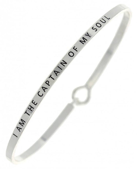 I AM THE CAPTAIN OF MY SOUL 3mm Bangle