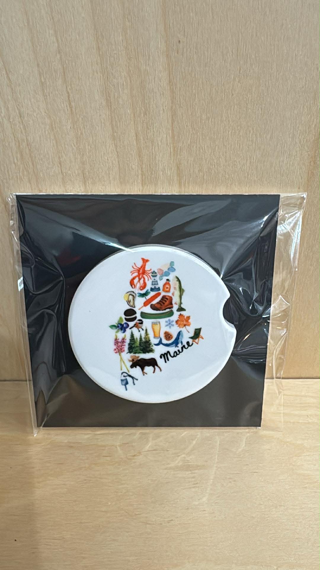Palomas Ceramic Car Coasters Set