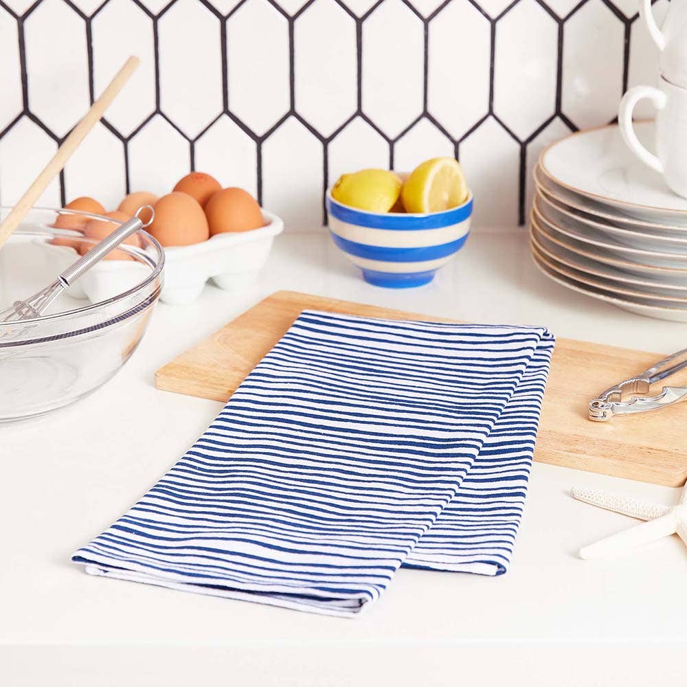 Lobster Waves Cotton Kitchen Towels