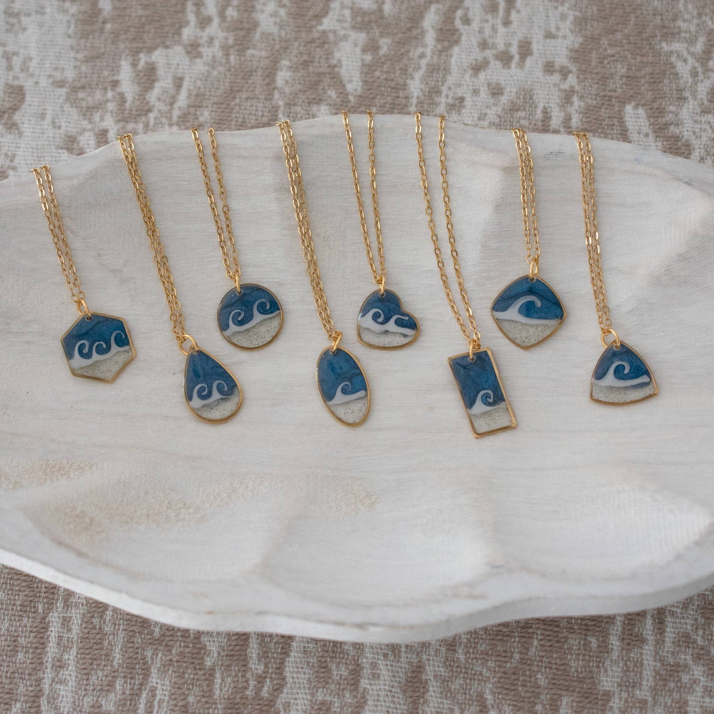 Custom  Gold Sand Necklaces