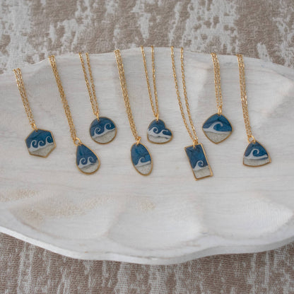Custom  Gold Sand Necklaces