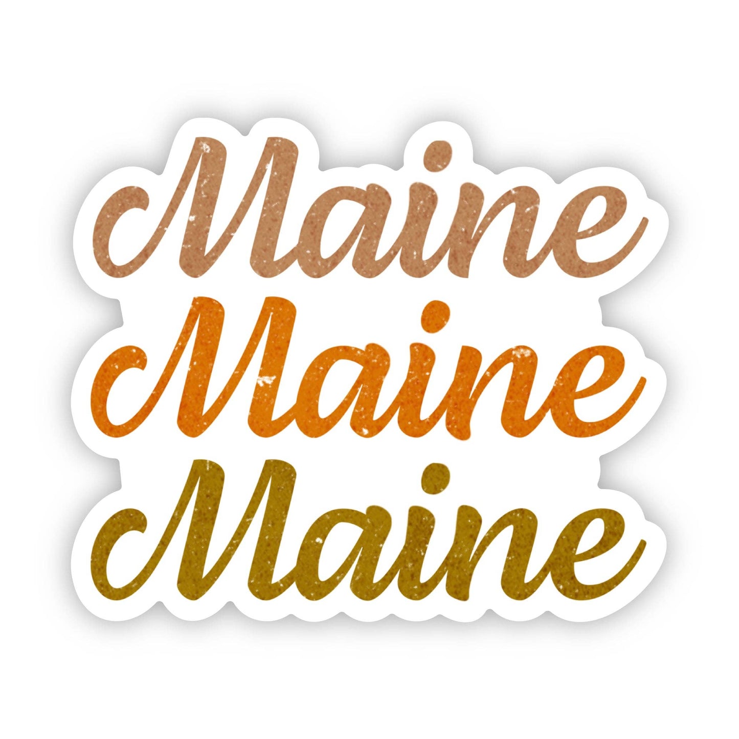 Maine Text Sticker