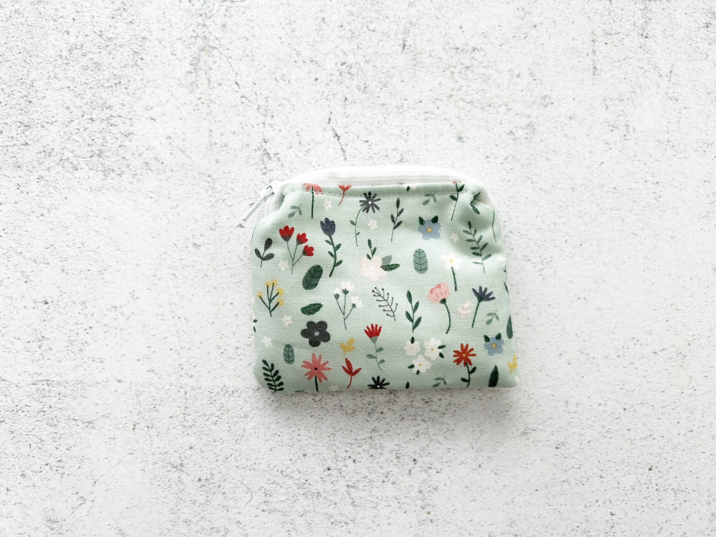 Small Fabric Pouch-Spring Wildflowers