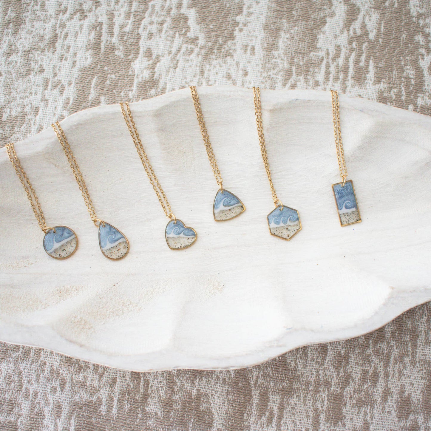 Custom  Gold Sand Necklaces