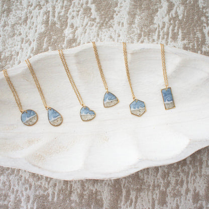Custom  Gold Sand Necklaces