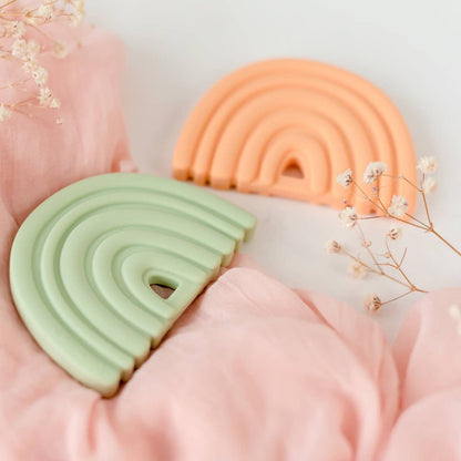 Silicone Rainbow Teether | Sage