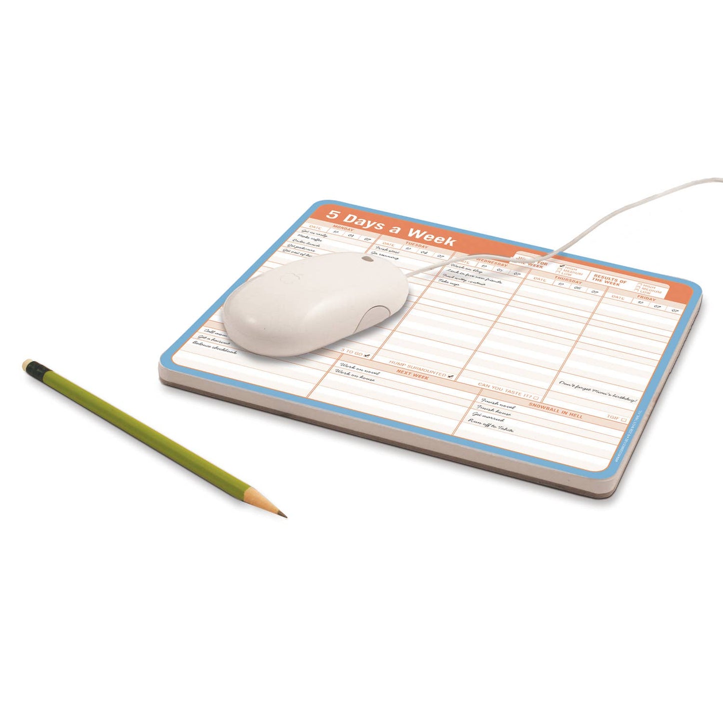 5 Days a Week Paper Mousepad