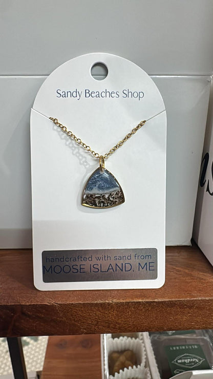 Custom  Gold Sand Necklaces