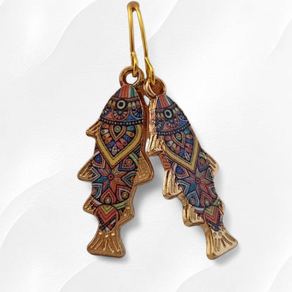 Preppy Fish Earrings, Nautical Earrings