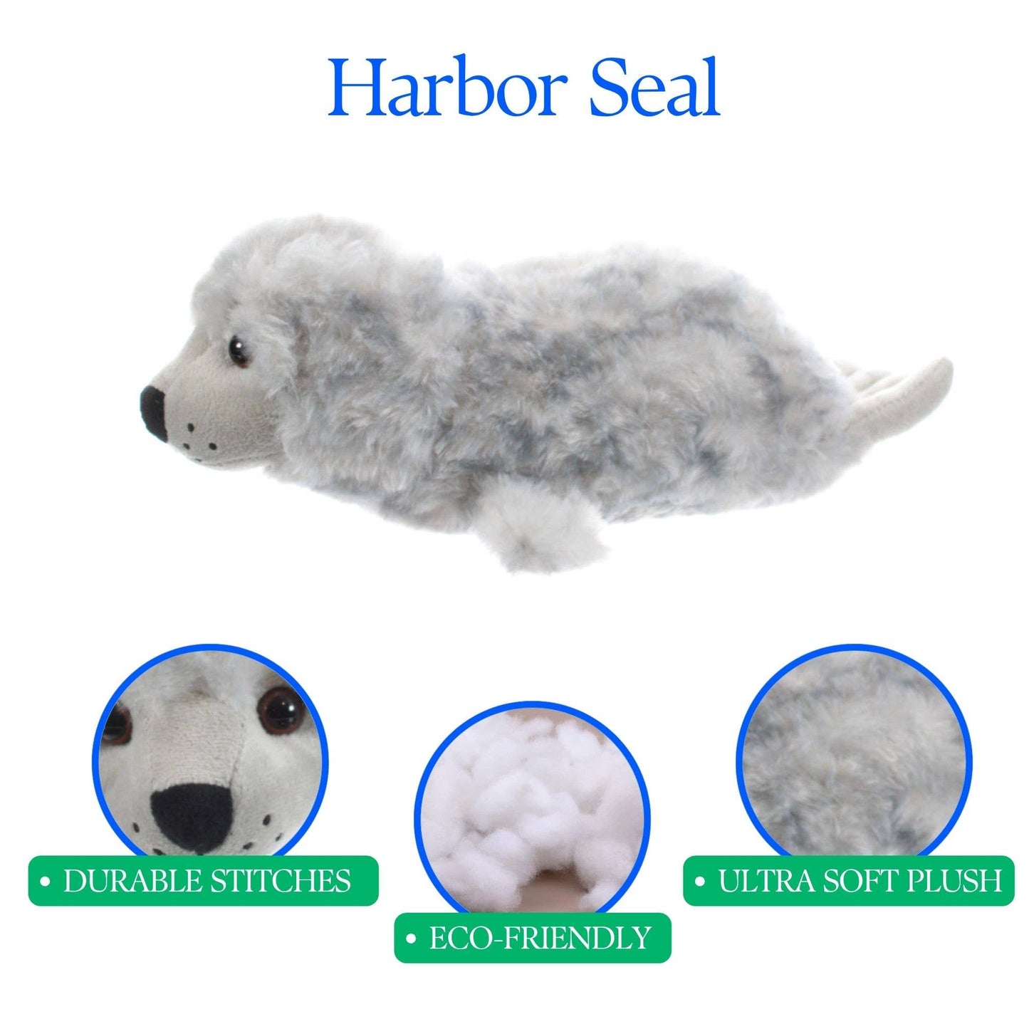 12" (31cm) Wild Onez Harbor Seal Sea life