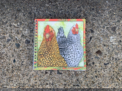 NEW! All the Hangry Ladies 6" x 6" Watercolor Art Lined Spiral Notebook