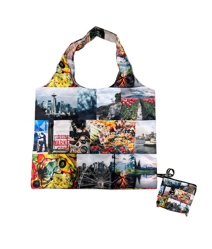 Reusable Bag with Pouch Keychain