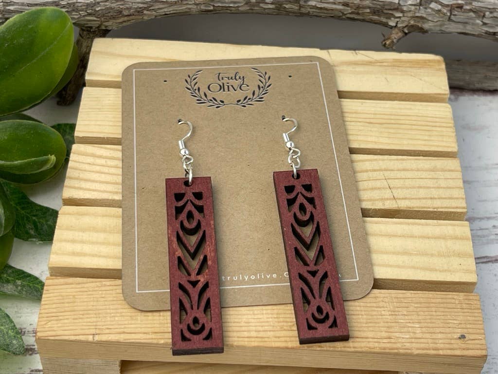 Rectangle Mandala Earrings