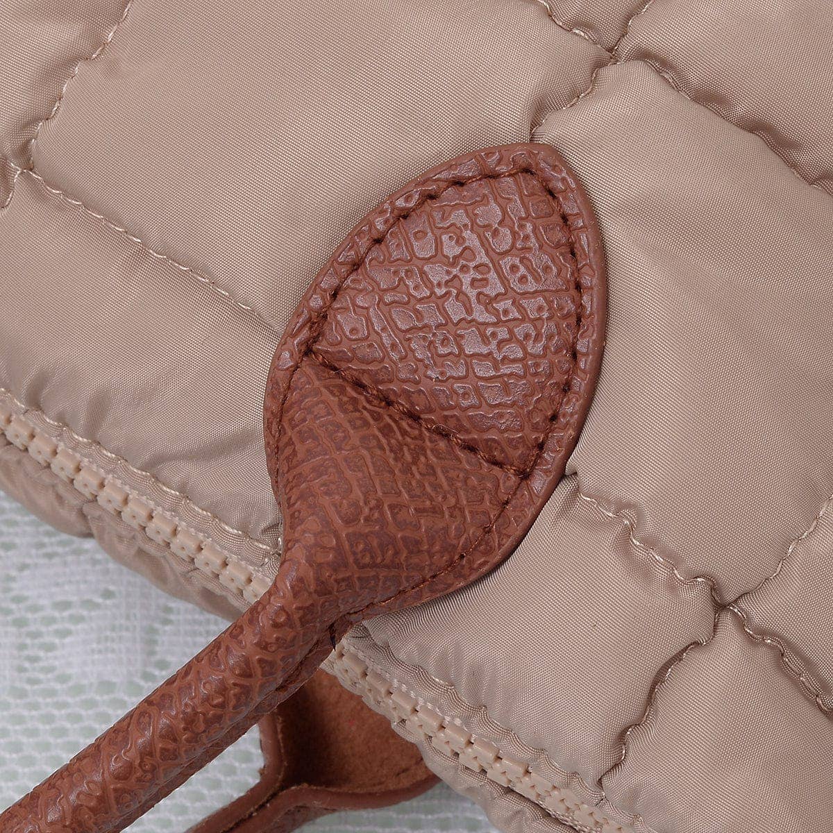 Quilted Puffer Satchel/Crossbody Bag