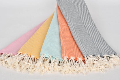 Herringbone Turkish Tea Towel, 20x40 in