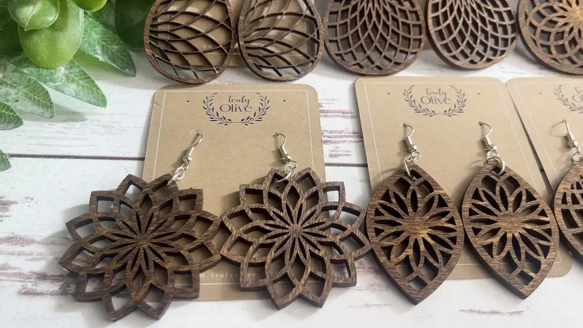 Bohemian Wooden Earrings