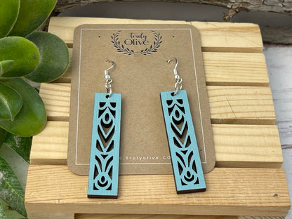 Rectangle Mandala Earrings