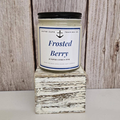 Frosted Berry Soy Candle with Crackling Wooden Wick