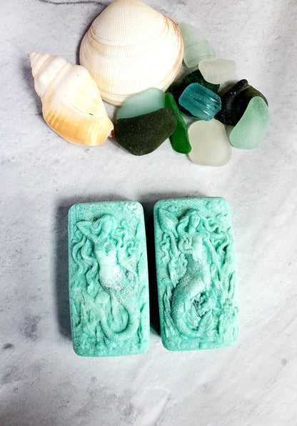 Sea Salt and Sea Glass Sea Glass Salt Soap