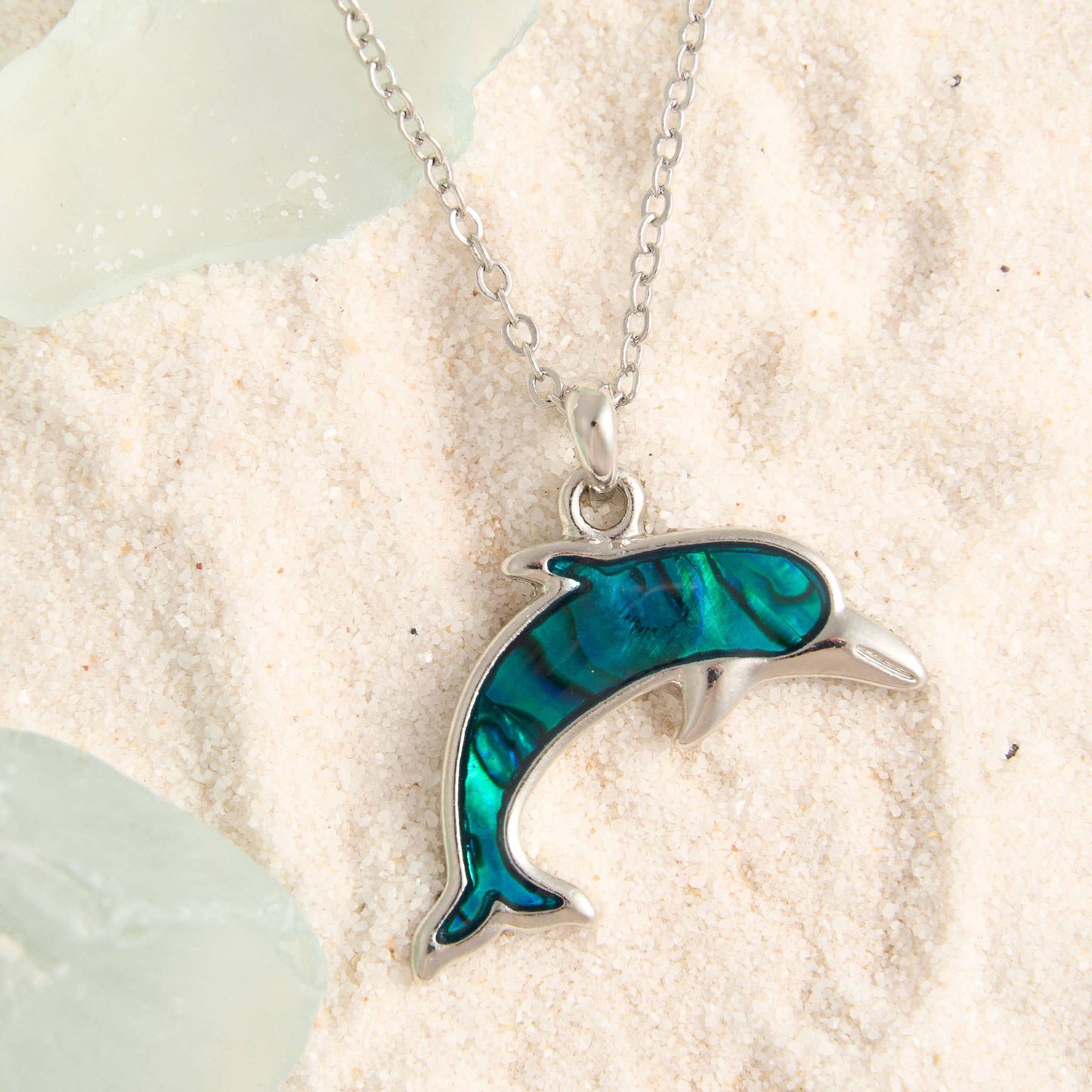 Abalone Shell Pendant Necklace Beach Jewelry