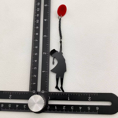The Girl Holding A Balloon Acrylic Dangle Earrings