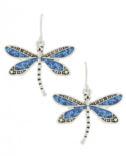 Glitter Dragonfly Earrings