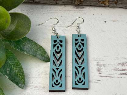 Rectangle Mandala Earrings