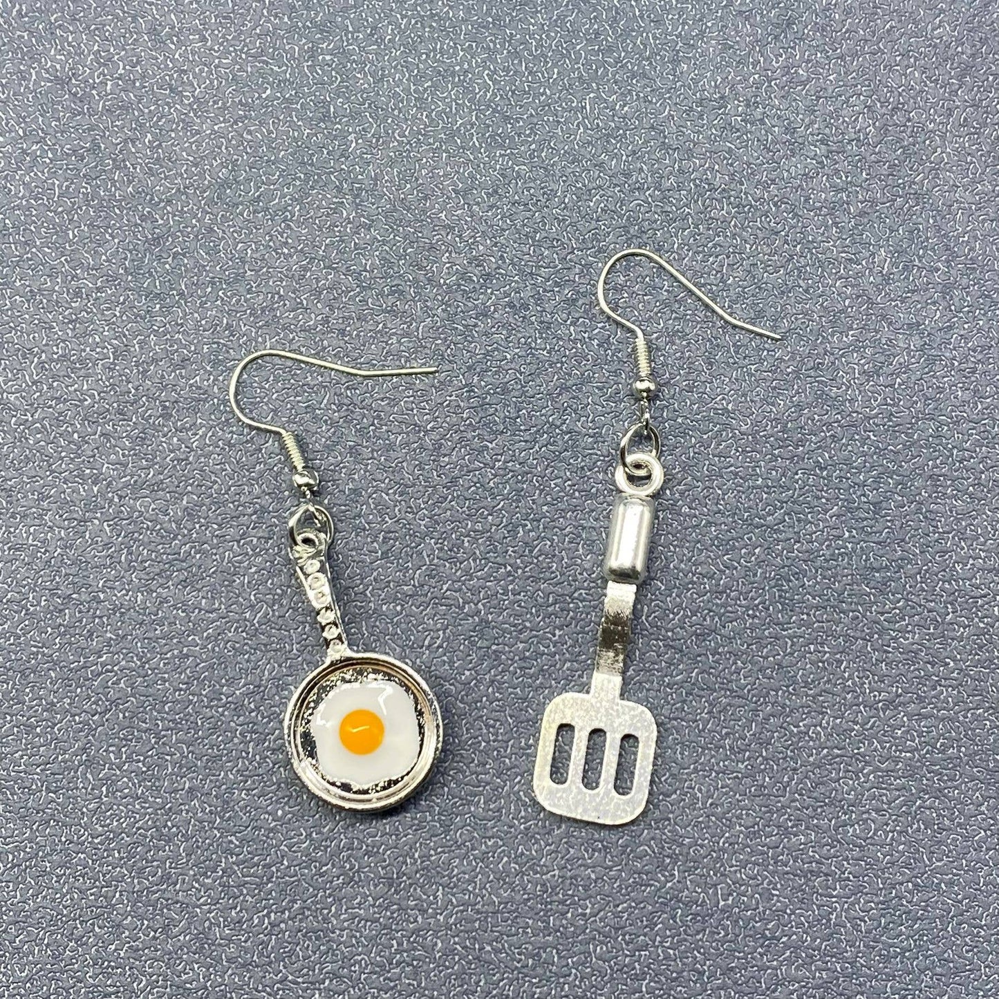 Poached Egg Kitchenware Dangle Earrings