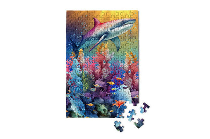 Shark Reef - Marine Life Micro Mini Tiny Jigsaw Puzzle Shark Tank