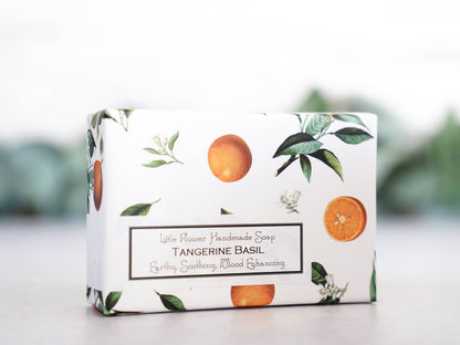 Tangerine Basil Handmade Soap: 3.5 oz