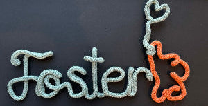 Cord Knitted Wired Name Sign-Add on