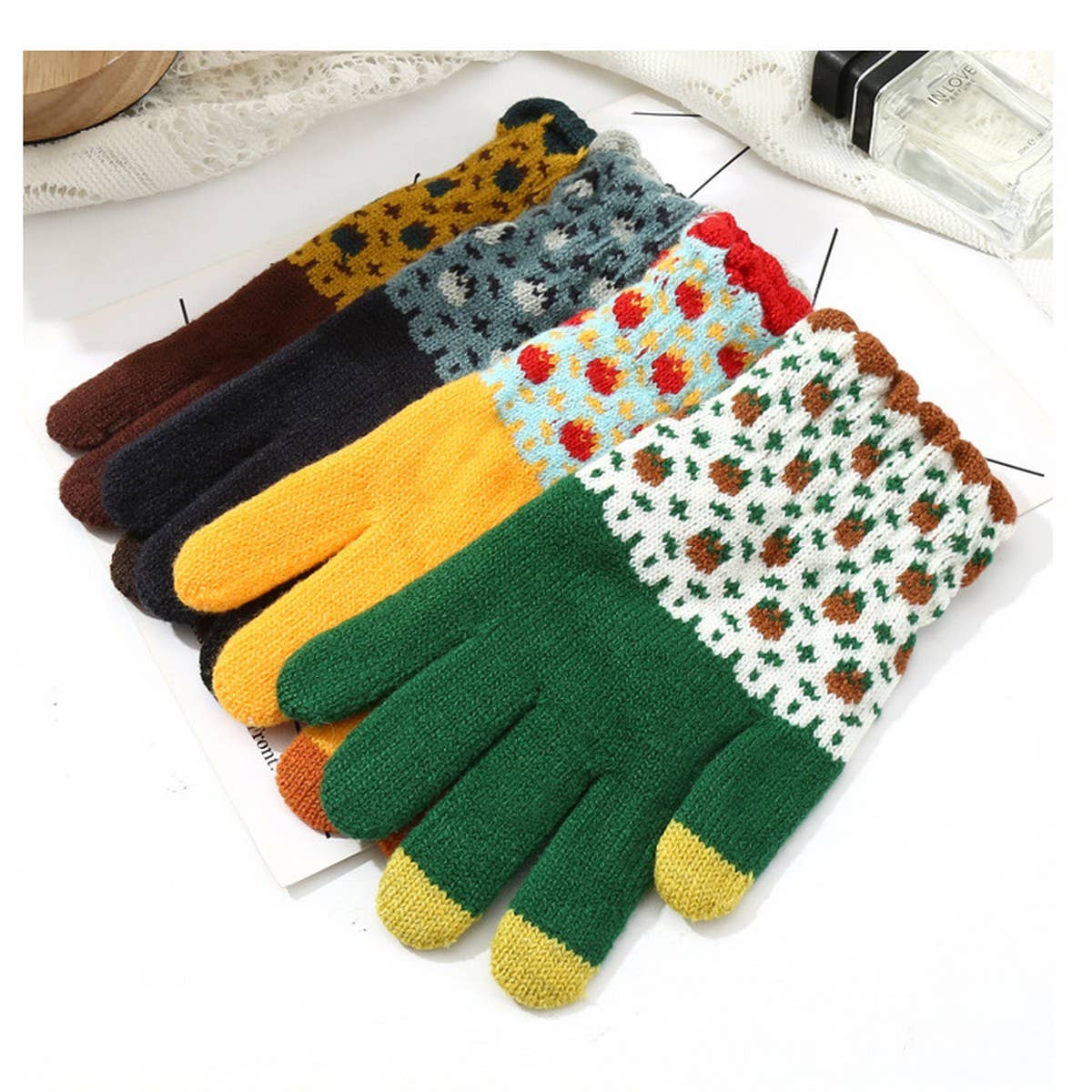 Cute Knit Gloves for Women  Touchscreen