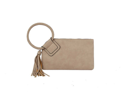 Sage Soft Vegan Leather Wristlet/Clutch