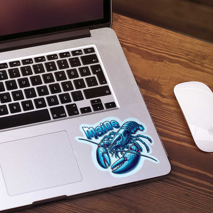 Maine Blue Lobster Die Cut Sticker