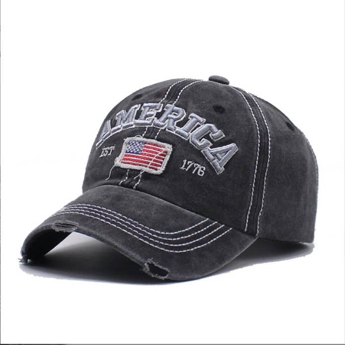 American Flag Embroidery Baseball Cap