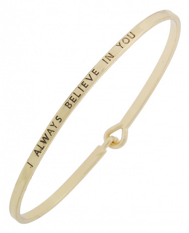 I ALWAYS BELIEVE IN YOU_3mm Message Bangle