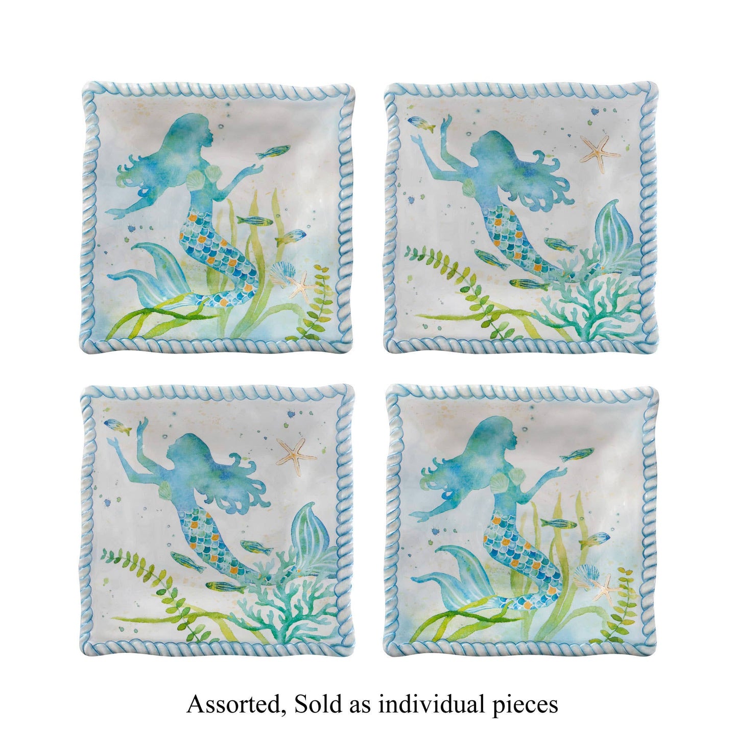 Mermaid 6" Melamine Plate