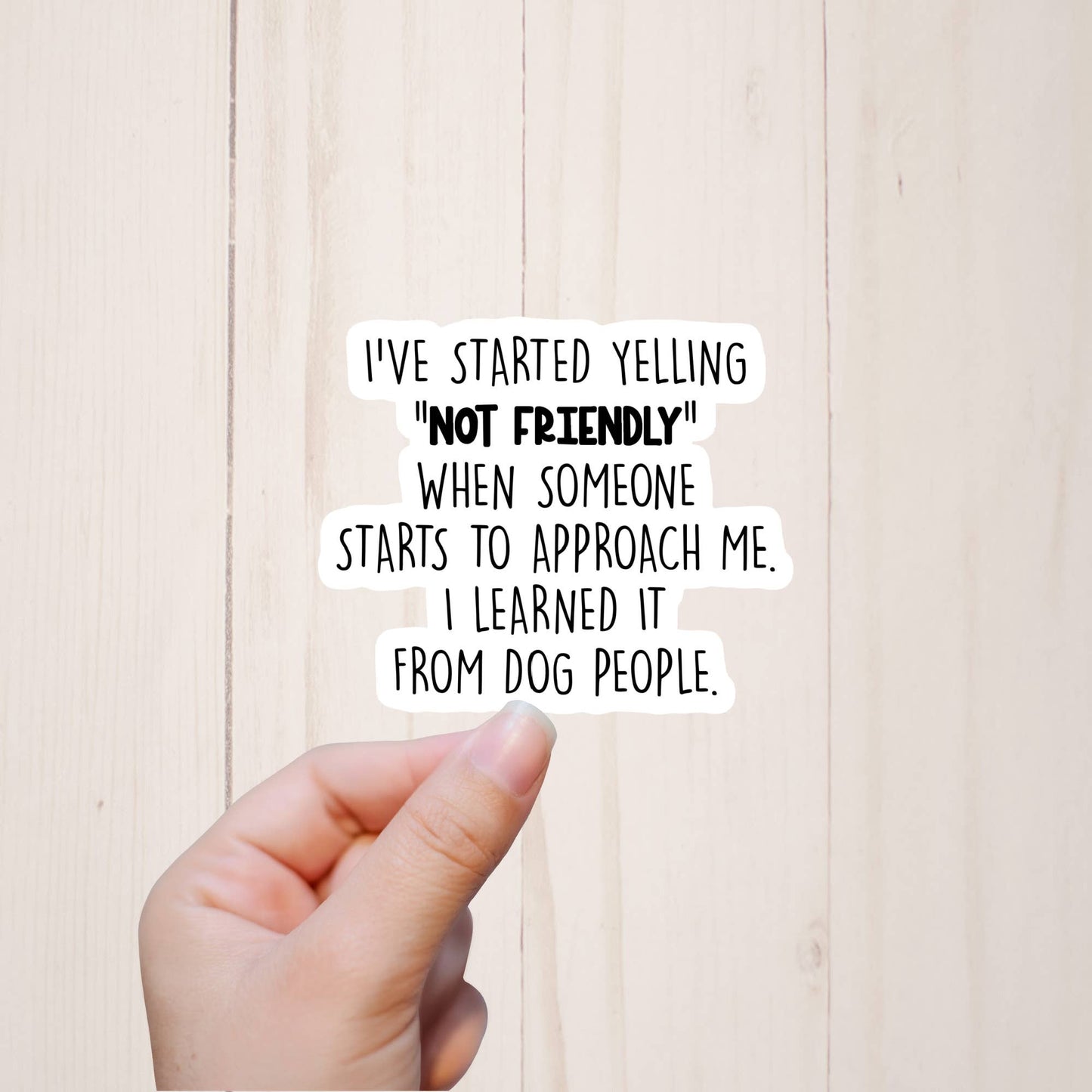 Funny Introvert Stickers, Not Friendly, Sarcastic Snarky