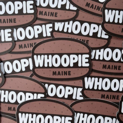 Maine Whoopie Pie Sticker — Original, Laminated, Waterproof