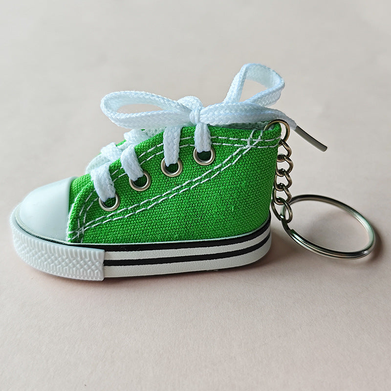 Canvas Rubber Sole Sneakers Novelty Key Chain