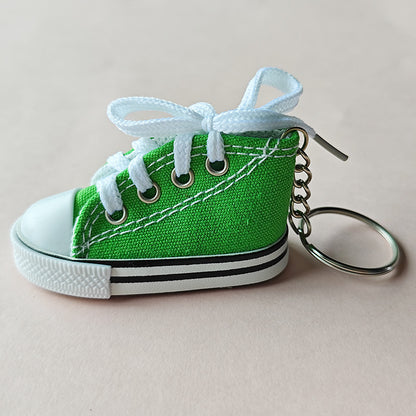 Canvas Rubber Sole Sneakers Novelty Key Chain
