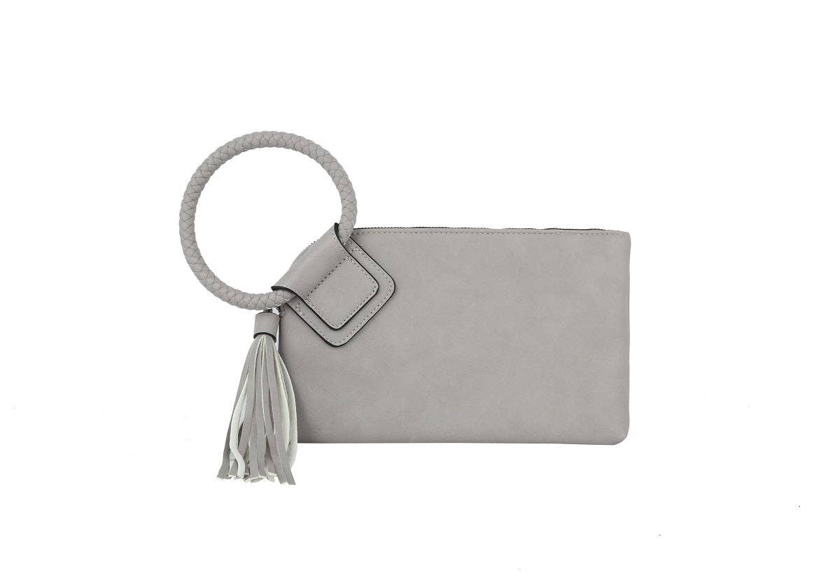 Sage Soft Vegan Leather Wristlet/Clutch