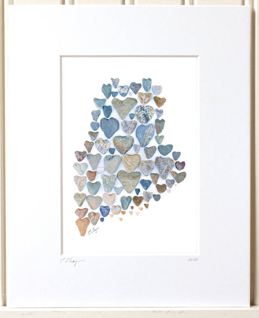 Destination | Maine map print